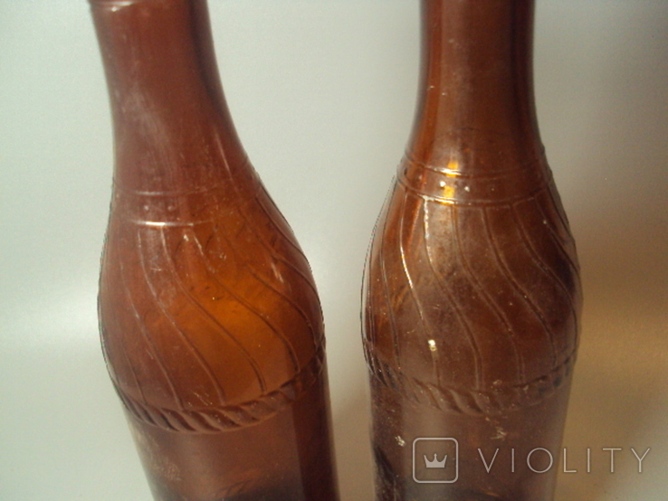 Old beer bottle GK MBZ height 22 cm 0.3 l lot 2 pcs, photo number 6