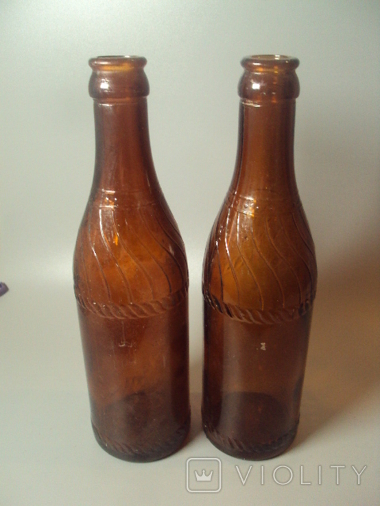Old beer bottle GK MBZ height 22 cm 0.3 l lot 2 pcs, photo number 8