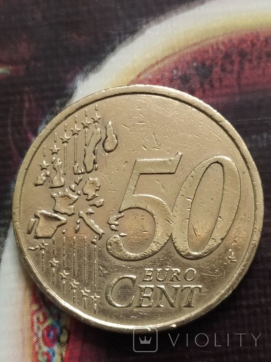 50 евроцентов 2002 Греция ( 50 лепта )