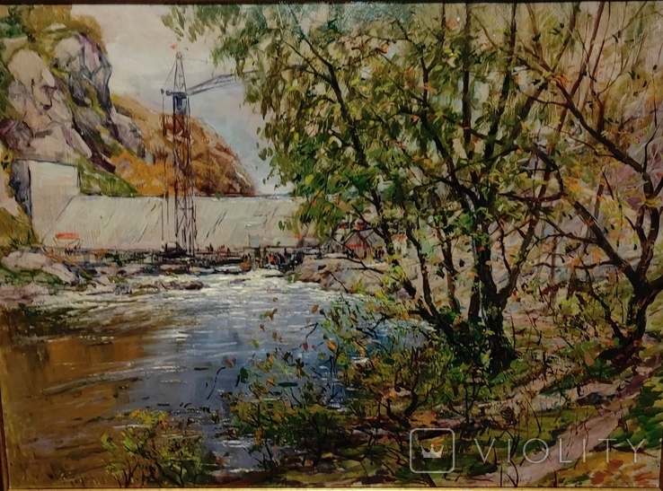 Н.А.Мальцев,"Строительство Житомирской плотины",1965 г., фото №3