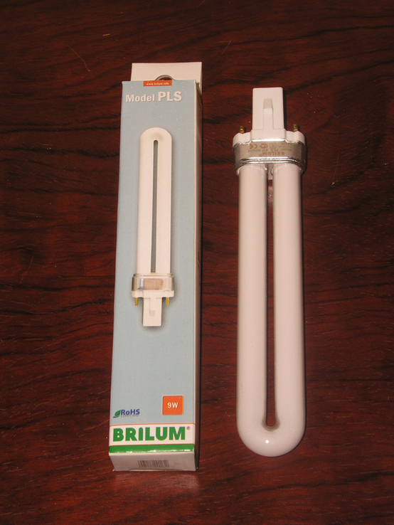 Лампа люминесцентная Brilum PLS 9W 6500 K 2 pin 10 шт