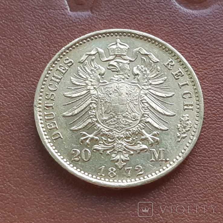 20 марок 1872 Пруссия, фото №7