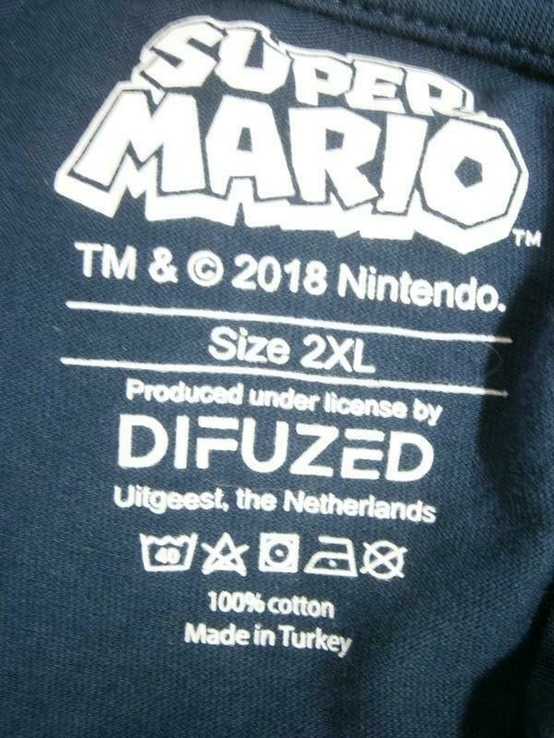Мужская XXL футболка хлопок большой размер мерч super mario nintendo, фото №6