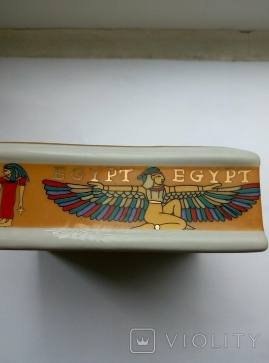 Пепельница Египет , фарфор , позолота , клеймо ., фото №6
