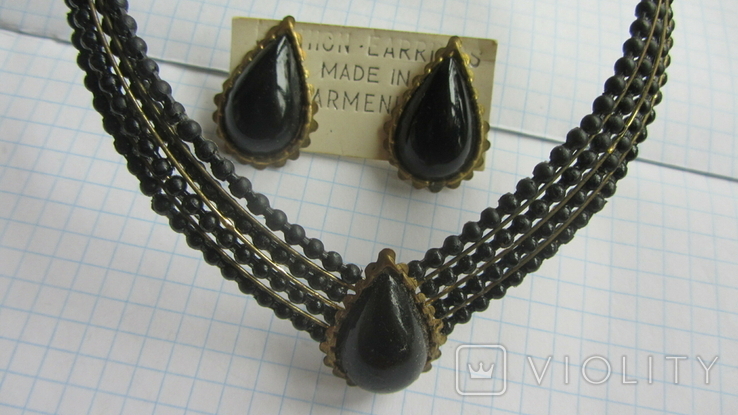 Набор. Ожерелье, браслет, серьги., фото №3