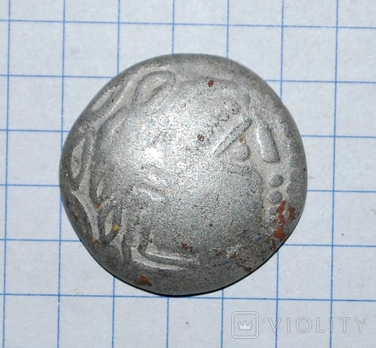 Кельтское подражание монете Филиппа II Македонского, фото №4