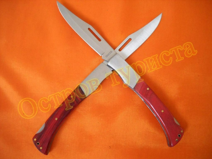 Нож складной 9013 длина 26 см с чехлом, фото №4