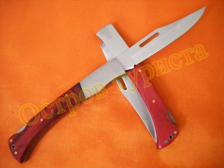Нож складной 9013 длина 26 см с чехлом, фото №5