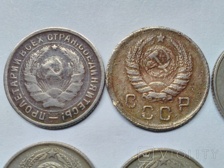 10 копеек 1932,45,57(4шт.)-6шт.монет, фото №3