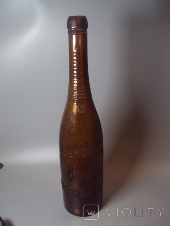 Beer bottle Kharkov new bavaria beer medals height 32.5 cm, photo number 2