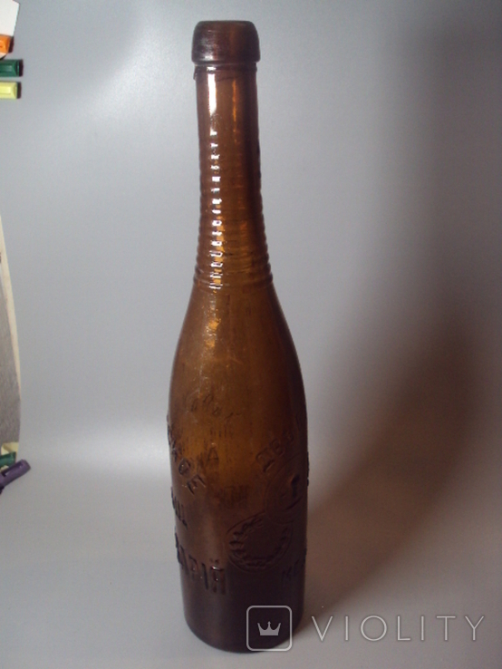 Beer bottle Kharkov new bavaria beer medals height 32.5 cm, photo number 8