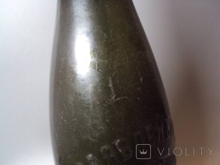 Beer bottle Proskurov Klyave green proskurov height 30 cm, photo number 5