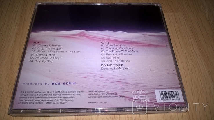 Deep Purple  (Whoosh) 2020. (CD) Диск. Буклет 12 Страниц. Europe. S/S., фото №4