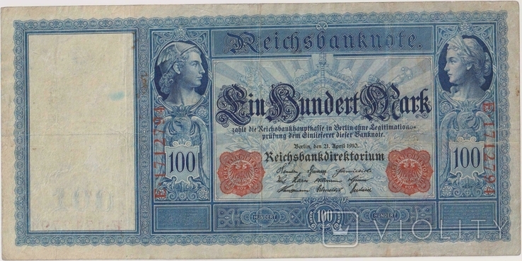 100 марок, 1910 год., фото №4