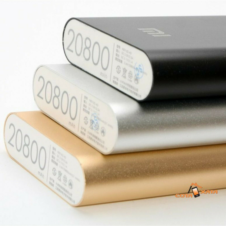 Повер банк Xiaomi 20800 mAh Аккумулятор СЕРЕБРО., фото №3