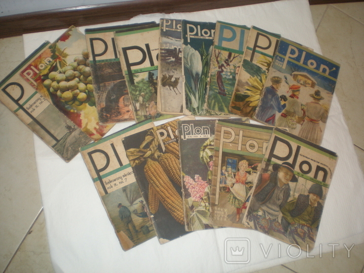 14 Польских довоенных журналов Plon 1936-1939 гг.