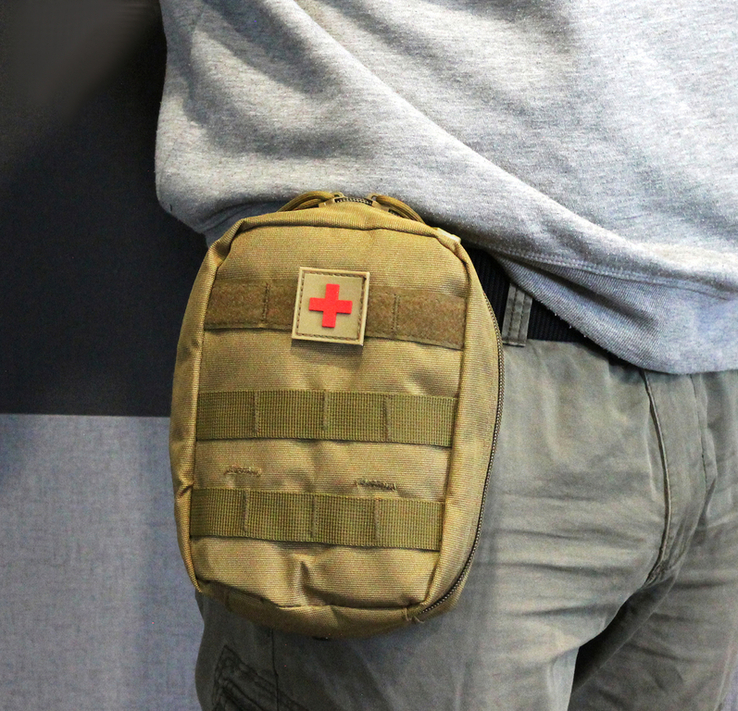 Тактическая универсальная сумка - подсумок, аптечка mini warrior (койот), фото №3