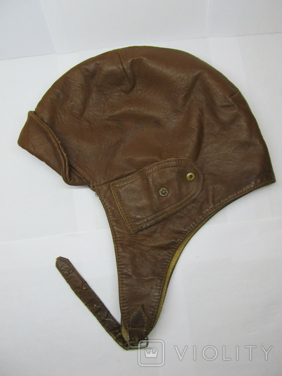 Шлем кожаный летчика, 1 мировая война. Франция.