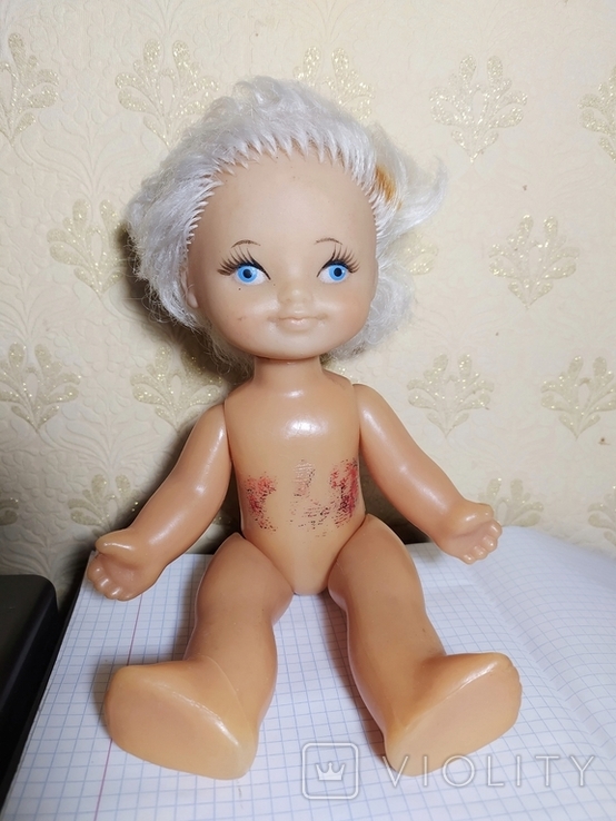 Кукла на резинках. Клеймо СССР. 27 см., фото №2