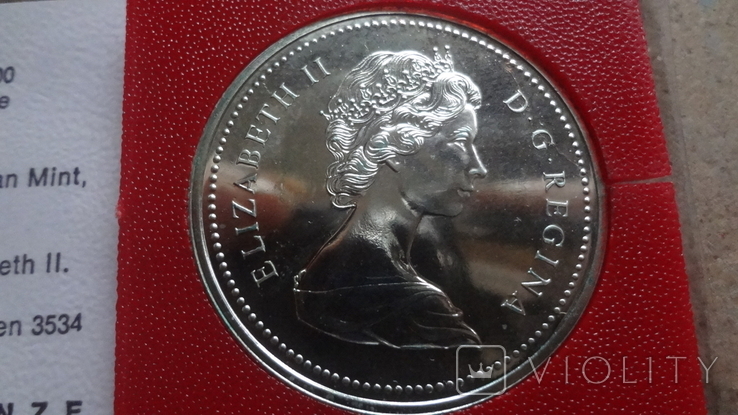 1 доллар 1975  Канада Калгери  Сертификат серебро, фото №6