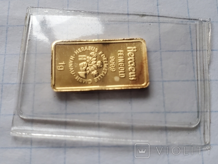 Золотий злиток 1 грам, 999,9, ПРАВЕКС-БАНК., фото №10