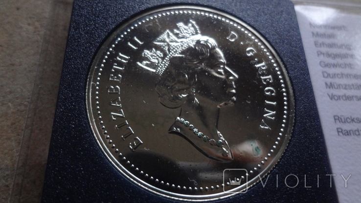 1 доллар 1990 Канада Экспедиция Генри Келси Сертификат серебро, фото №6