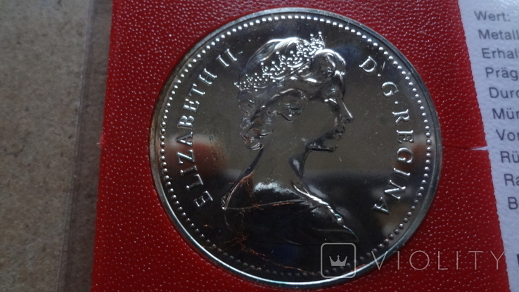 1 доллар 1979  Канада Парусник Грифон  Сертификат серебро, фото №6