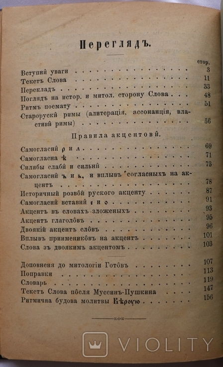 Слово о полку Ігоревім у перекладі та з коментарями Омеляна Партицького (Львів, 1884), фото №11