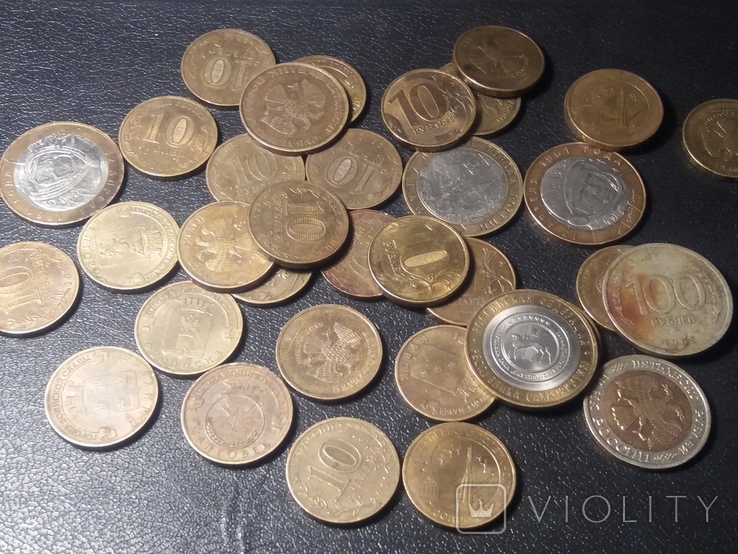 10 рублевие монети России разних годов