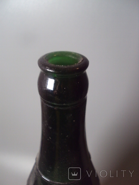 Green beer bottle height 28 cm, photo number 4