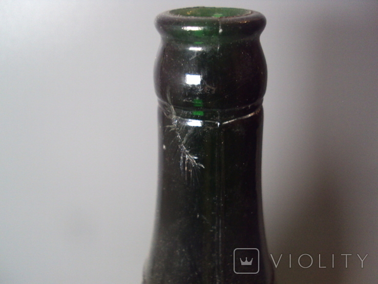 Green beer bottle height 28 cm, photo number 7