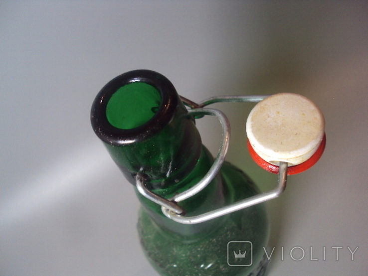 Beer bottle J B ear grolsch with porcelain cork height 24 cm, photo number 9