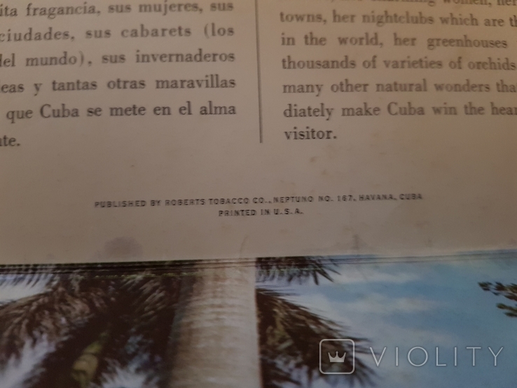 Большая открытка Куба времён СССР напечатано в США, фото №3