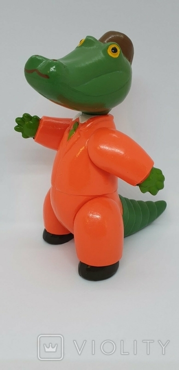 Крокодил кукла из мойдодыр целлулоид цена клеймо СССР 18 см. № 2, фото №2