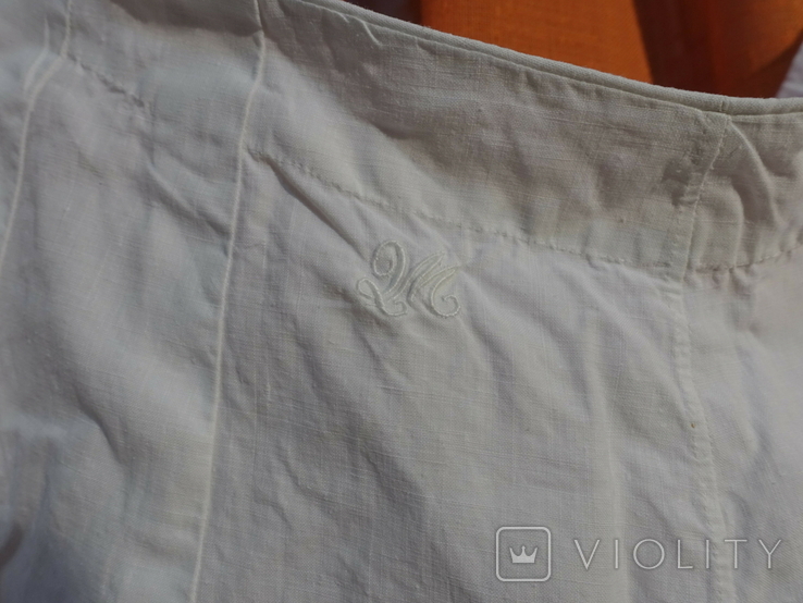 Pantaloons 19th century Italy with initials, photo number 3