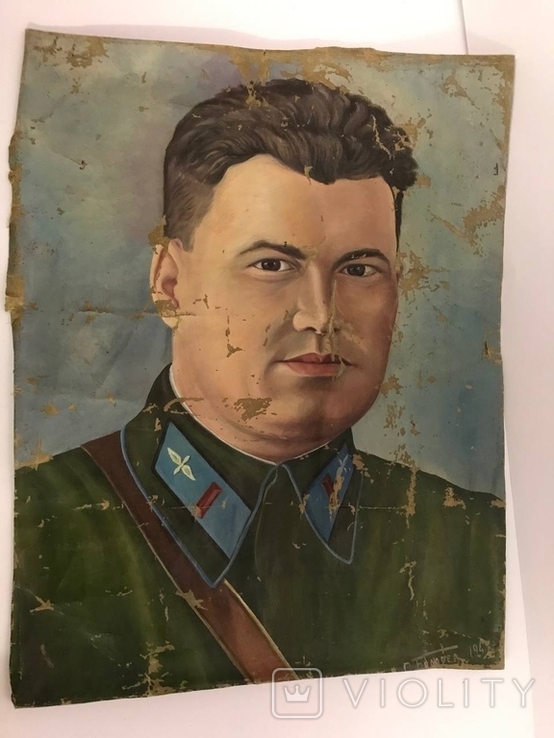 Картина портрет 1945 года, масло 41х32