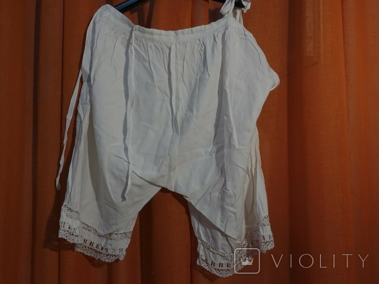 Pantaloons 19th century Italy with initials, photo number 6
