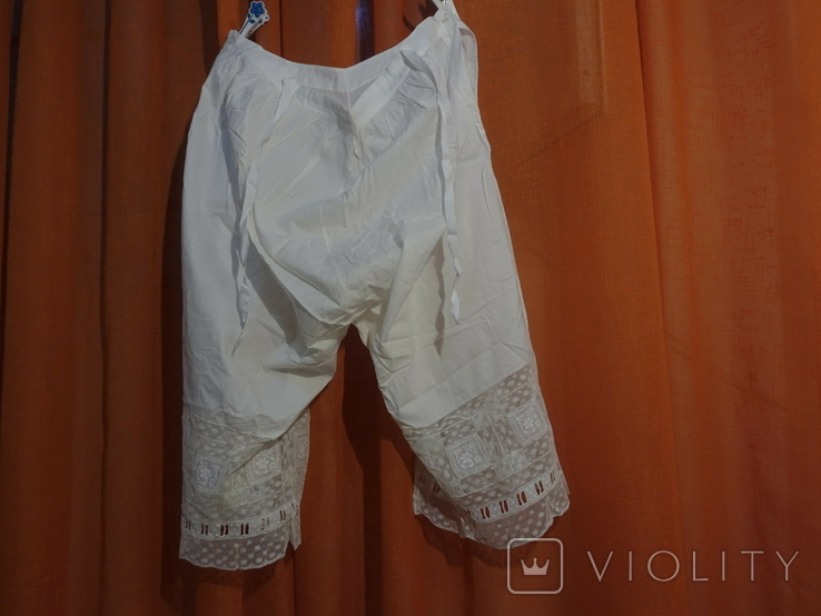 Pantaloons 19th century Italy with initials, photo number 9