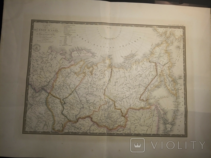 Две Гравированные карты Сибири 1830, фото №4