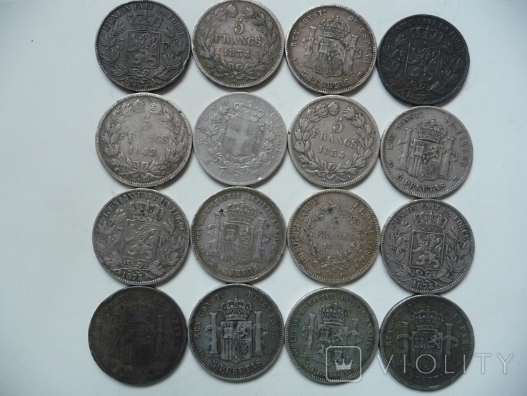 16 больших серебряных монет 19 века, фото №7