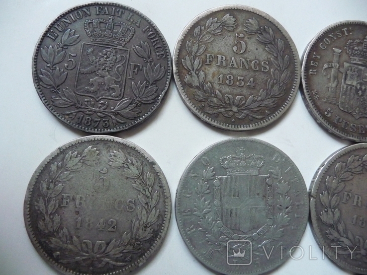 16 больших серебряных монет 19 века, фото №9
