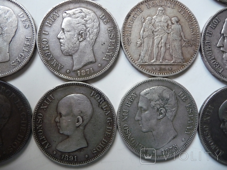 16 больших серебряных монет 19 века, фото №13
