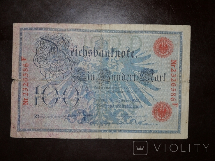Германия 100 1908 кр