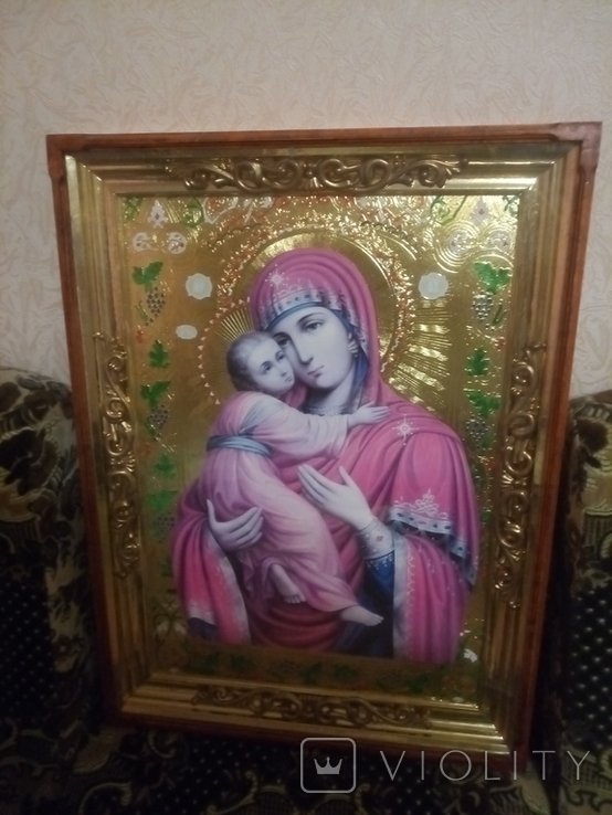 Икона Божьей Матери "Владимирская", фото №2
