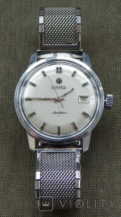 Часы Roamer Anfibio, 17 камней, калибр 430, 1961-1967 г.в., Швейцария, фото №2