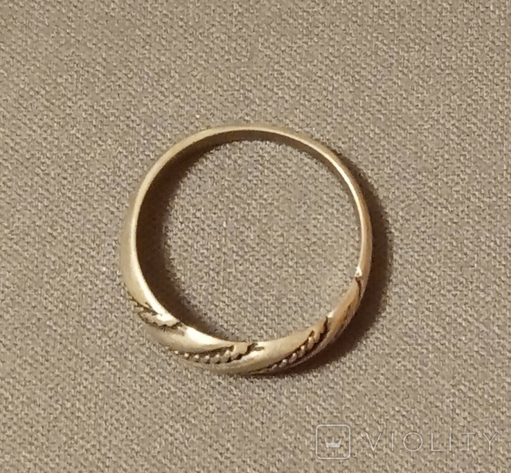 Кольцо серебро 875 пробы, фото №4