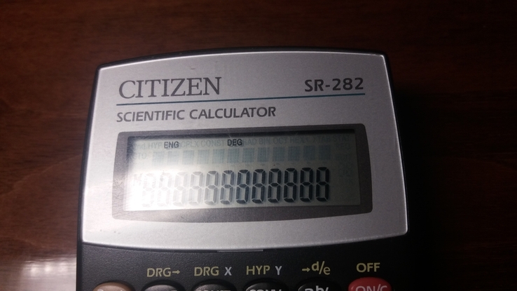 Калькулятор CITIZEN scientific SR-282, фото №5