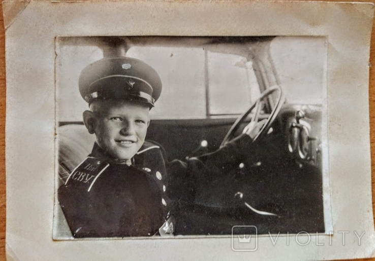 1944г Суворовец за рулем авто,8,2х11 см, фото №2
