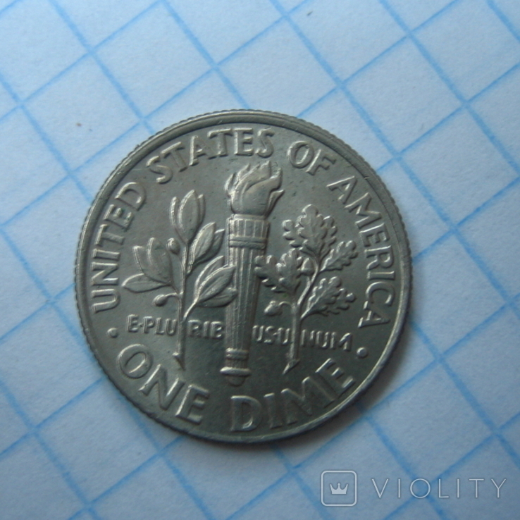США 10 центов 2013 года.Р, фото №4