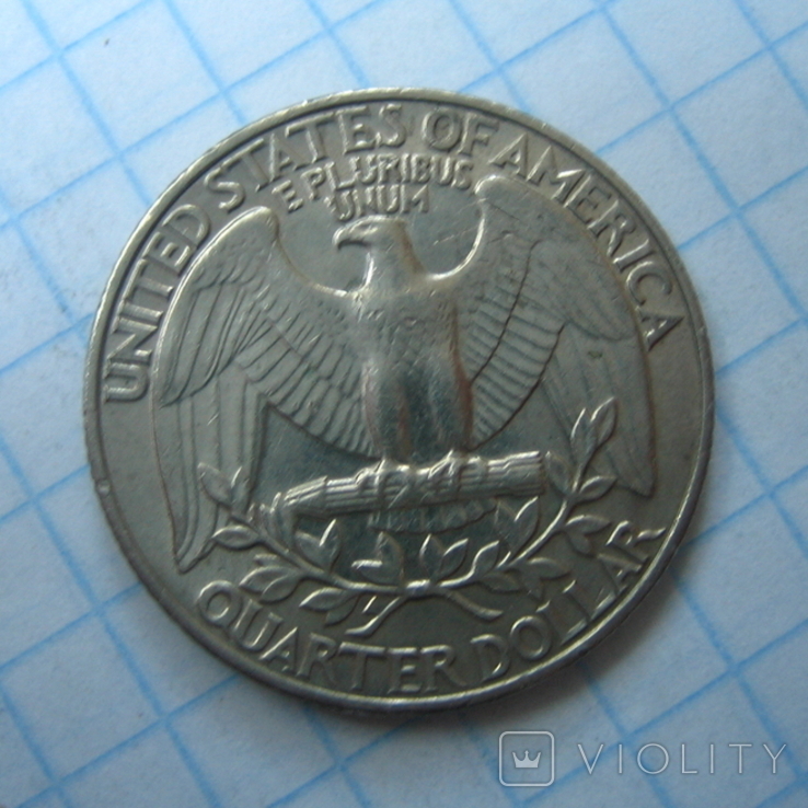 США 25 центов 1990 года.P, фото №5